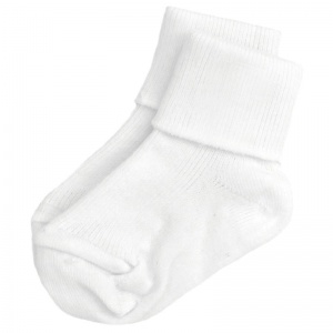 Boys White Plain Soft Ankle Socks
